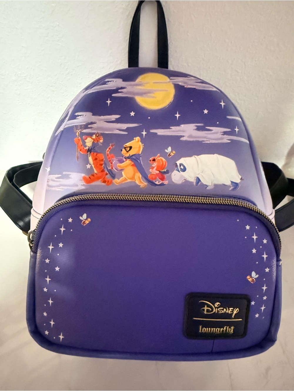 Loungefly Purple Winnie the Pooh Starry Night Kids Mini Backpack
